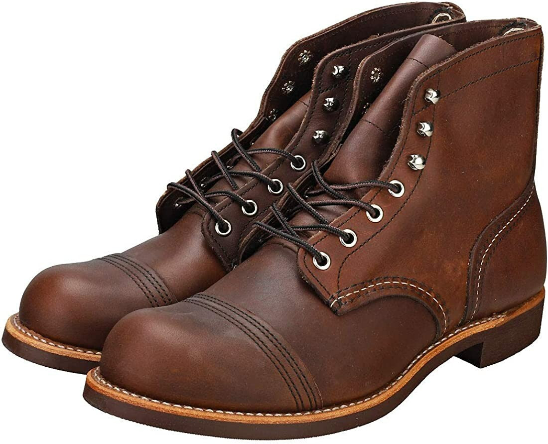 Red Wing Heritage Classic 6" Iron Ranger Boot # 8111 Amber Made in USA 2E & D